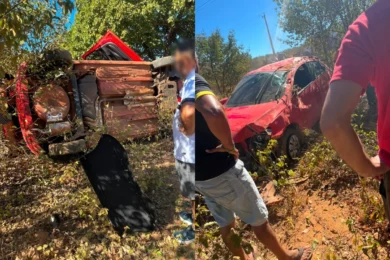 Capotamento deixa quatro feridos em Itainópolis