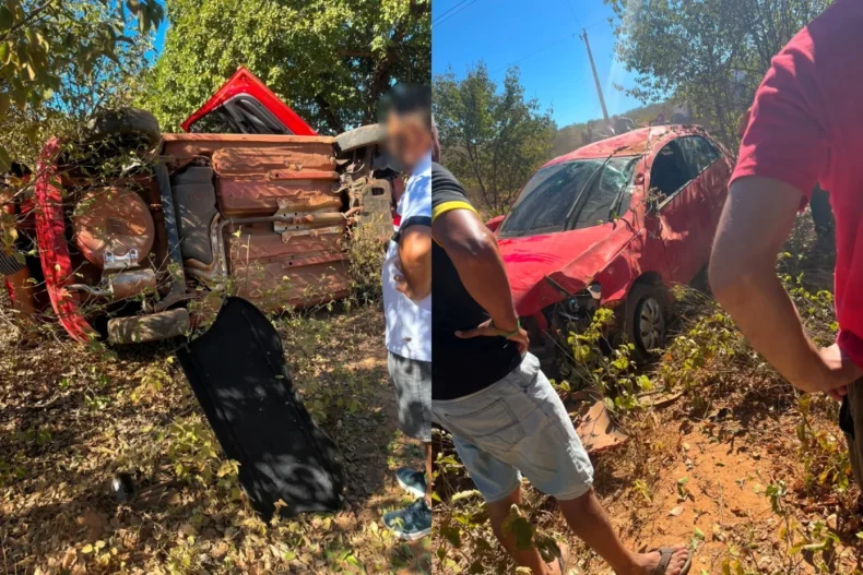 Capotamento deixa quatro feridos em Itainópolis