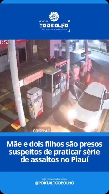 Uma mãe e seus dois filhos foram presos durante uma operação deflagrada pela Polícia Civil na manhã desta terça-feira (7), em Floriano, no Sul do Piauí. O trio é suspeito de integrar um grupo responsável por uma série de roubos registrados na região.

Além deles, um motorista de aplicativo também foi preso, suspeito de prestar apoio ao grupo durante as ações criminosas.

Segundo a Polícia Civil, os investigados são apontados como autores de diversos assaltos praticados nas cidades de Floriano, Jerumenha e Guadalupe. As investigações indicam que o grupo agia em ataques a residências, estabelecimentos comerciais e até mesmo a um posto de combustíveis.

Em uma das ações, um frentista foi atingido por um disparo de arma de fogo durante o assalto ao posto.

Os suspeitos foram encaminhados para os procedimentos legais e permanecem à disposição da Justiça. As investigações continuam para esclarecer todos os crimes e identificar possíveis outros envolvidos.

Siga: @portaltodeolho