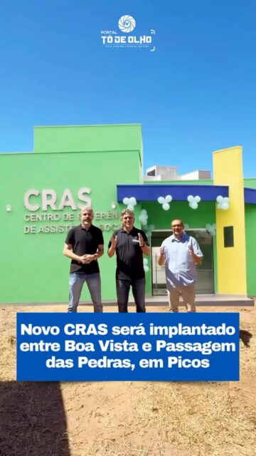 O prefeito de Picos, Dr. Pablo Santos, anunciou a implantação do terceiro Centro de Referência de Assistência Social (CRAS) do município, destacando que a nova unidade vai fortalecer a rede de proteção social e ampliar o atendimento às famílias em situação de vulnerabilidade.

Com a implantação do terceiro CRAS, a Prefeitura de Picos amplia a oferta dos serviços socioassistenciais, garantindo maior acesso da população aos programas, benefícios e acompanhamentos desenvolvidos pela Secretaria Municipal de Assistência Social.

Siga: @portaltodeolho