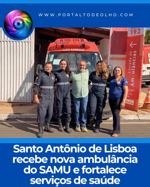 O município de Santo Antônio de Lisboa foi contemplado, nesta quarta-feira (1º), com uma nova ambulância destinada ao Serviço de Atendimento Móvel de Urgência (SAMU). O veículo chega para reforçar a estrutura da rede municipal de saúde, ampliando a capacidade de atendimento às ocorrências de urgência e emergência e oferecendo mais segurança e agilidade à população.

A entrega aconteceu em Teresina e integra os investimentos do Governo Federal, por meio do Novo PAC Saúde, que destinou 187 veículos para municípios do Piauí. Entre os equipamentos entregues estão ambulâncias, micro-ônibus, vans, unidades odontológicas móveis e veículos para transporte sanitário, fortalecendo a assistência em saúde em diversas regiões do estado.

A solenidade contou com a presença do ministro do Desenvolvimento e Assistência Social, Família e Combate à Fome, Wellington Dias, e do governador Rafael Fonteles. Representando Santo Antônio de Lisboa, participou da entrega o secretário municipal de Saúde, Marcone Rodrigues, que recebeu oficialmente a nova ambulância.

O prefeito Erivaldo Lopes destacou que a chegada do novo veículo representa mais um avanço para a saúde do município.

“Mais um importante avanço para a saúde do nosso município! Recebemos uma nova ambulância para o SAMU, reforçando a estrutura de atendimento de urgência e emergência. O novo veículo representa mais agilidade, segurança e qualidade no atendimento à população, fortalecendo o compromisso da gestão com uma saúde cada vez mais eficiente e humanizada”, afirmou.

O secretário municipal de Saúde, Marcone Rodrigues, ressaltou a importância da renovação da frota para fortalecer os serviços já ofertados pelo município.

“É de grande importância essa aquisição. A ambulância do SAMU veio em um bom momento para renovar nossa frota. Já temos o SAMU há algum tempo e, com mais essa ambulância, vamos fortalecer ainda mais o atendimento”, frisou.

Com a chegada da nova ambulância, a Prefeitura de Santo Antônio de Lisboa reforça o compromisso de investir na melhoria da saúde pública, garantindo uma estrutura cada vez mais preparada para atender a população com eficiência, rapidez e qualidade.

Siga: @portaltodeolho