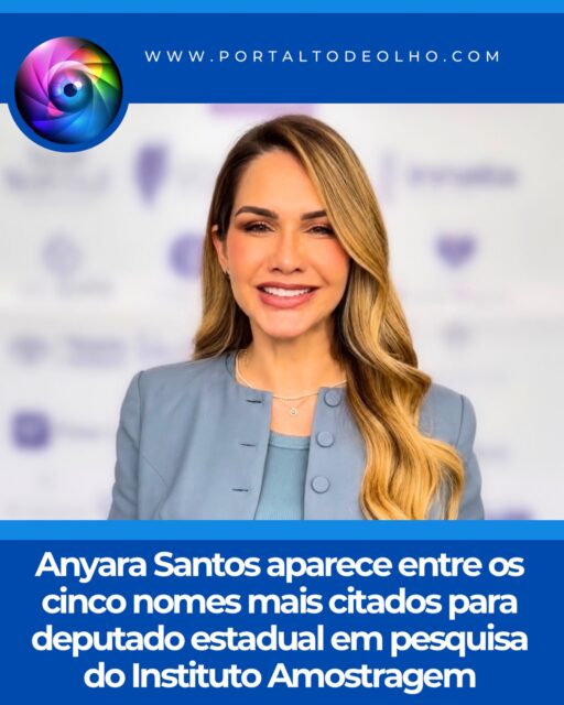 A pré-candidata a deputada estadual Anyara Santos (MDB) aparece entre os cinco nomes mais lembrados na pesquisa espontânea divulgada nesta terça-feira (21) pelo Instituto Amostragem, que avaliou as intenções de voto para a Assembleia Legislativa do Piauí.

O levantamento ouviu 1.137 eleitores em 49 municípios piauienses, entre os dias 7 e 12 de julho de 2026, e aponta Anyara Santos com 0,53% das citações espontâneas, colocando a odontóloga, acadêmica de Medicina e primeira-dama de Picos entre os nomes mais mencionados pelos entrevistados.

Na pesquisa, Anyara ficou atrás apenas de Gracinha Mão Santa e Marden Menezes, com 0,88% cada; Dr. Gil Carlos e Severo Eulálio, ambos com 0,79%; Flávio Júnior e Warton Lacerda, com 0,70% cada; e GD Oliveira, que registrou 0,62% das intenções de voto espontâneas.

A candidatura de Anyara Santos será oficializada durante a Convenção Estadual do MDB, marcada para o próximo sábado (25), no Atlantic City, em Teresina, quando o partido homologará seus candidatos para as eleições deste ano.

Ficha técnica

A pesquisa foi realizada pelo Instituto Amostragem entre os dias 7 e 12 de julho de 2026, com 1.137 eleitores distribuídos em 49 municípios do Piauí. A margem de erro é de 2,85 pontos percentuais, para mais ou para menos, com 95% de nível de confiança. O levantamento está registrado na Justiça Eleitoral sob o número PI-04302/2026 e foi contratado pela TV Meio Norte.

Acesse: www.portaltodeolho.com