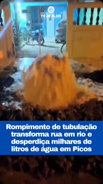 Um rompimento em uma tubulação da rede de abastecimento de água provocou um grande desperdício de água e causou transtornos aos moradores do bairro COHAB, em Picos, na noite desta quarta-feira (22). O vazamento, de grandes proporções, transformou uma rua em um verdadeiro rio e chamou a atenção pela quantidade de água potável perdida.

Com a forte pressão da rede, a água jorrou em grande volume, formando um enorme chafariz a céu aberto.  Moradores registraram a cena em vídeos e demonstraram indignação diante do desperdício de milhares de litros de água, enquanto muitas localidades convivem com problemas de abastecimento. 

Além da perda de água tratada, o rompimento comprometeu a mobilidade na rua e gerou preocupação com possíveis danos à pavimentação. Moradores cobram agilidade na solução do problema.

Siga: @portaltodeolho
