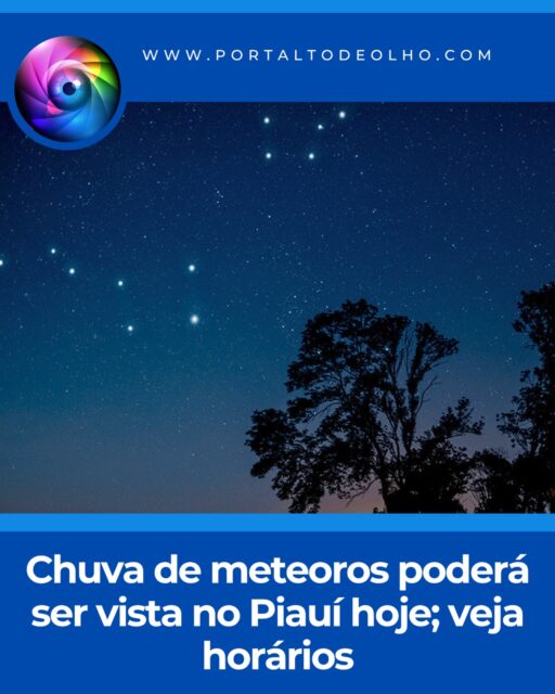 A chuva de meteoros Delta Aquáridas do Sul atinge o pico de atividade entre a noite desta quinta-feira (30) e a madrugada de sexta-feira (31). Segundo especialistas, o Piauí está entre os estados brasileiros com melhores condições para observar o fenômeno, que neste ano coincide com o pico da chuva Alfa Capricornídeas.

De acordo com o professor de Física Edwar Montenegro, o melhor horário para acompanhar o espetáculo é entre 1h30 e 3h da madrugada, em locais afastados da iluminação das cidades. Embora a Lua esteja com cerca de 98% de iluminação, o que pode dificultar a visualização dos meteoros mais fracos, ainda será possível observar meteoros mais brilhantes a olho nu.

Em condições ideais, a chuva Delta Aquáridas do Sul pode registrar até 25 meteoros por hora. Para aumentar as chances de observação, a recomendação é escolher um local escuro, com horizonte livre, evitar o uso do celular antes da observação e reservar pelo menos uma hora para acompanhar o fenômeno.

Matéria completa acesse: www.portaltodeolho.com 
Link na Bio e nos storys!
