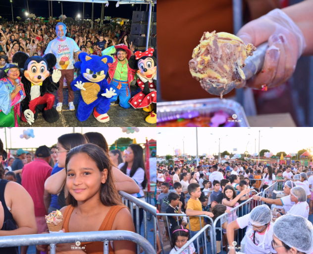 1º Festival de Sorvete reúne famílias e garante tarde de diversão em Santo Antônio de Lisboa; veja fotos