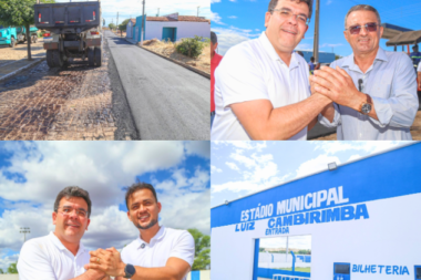 Governador visita obras de asfalto em Bela Vista e reforma de estádio em Campinas do Piauí