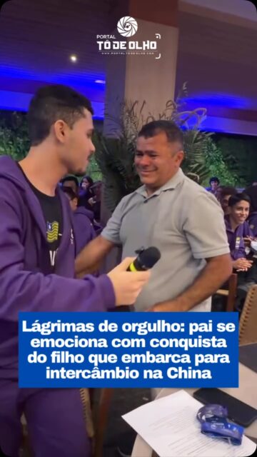 O que era para ser apenas um jantar de despedida se transformou em uma noite inesquecível para a família de Tiago Carvalho, estudante do CETI Dr. João Carvalho, em Dom Expedito Lopes. Antes de embarcar rumo à China, onde participará de um intercâmbio tecnológico internacional, Tiago viveu um momento de muita emoção ao lado da família.

Seu Francisco Canindé, pai do estudante, não conseguiu conter as lágrimas ao celebrar a conquista do filho. O choro carregava orgulho, felicidade e a certeza de que toda a dedicação de Tiago aos estudos estava abrindo portas para um futuro ainda maior.

Tiago integra o grupo de estudantes da rede estadual de ensino do Piauí selecionados para participar da experiência internacional, que permitirá aos jovens conhecer novas tecnologias, ampliar conhecimentos e vivenciar uma cultura diferente.

Para a família, a viagem representa muito mais do que conhecer outro país. É a concretização de um sonho e o reconhecimento de uma trajetória construída com esforço, dedicação e compromisso com a educação.

A conquista também enche de orgulho toda a comunidade escolar do CETI Dr. João Carvalho e mostra a força da educação pública como instrumento capaz de transformar vidas e criar novas oportunidades.

Agora, Tiago leva consigo não apenas os sonhos da família, mas também o nome de Dom Expedito Lopes, da sua escola e do Piauí. Uma viagem que começa com lágrimas de emoção e promete deixar lembranças para toda a vida.

Siga: @portaltodeolho