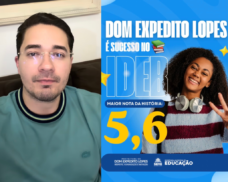 Dom Expedito Lopes alcança maior nota da história no IDEB dos anos finais, anuncia prefeito Dr. Abimael Lima